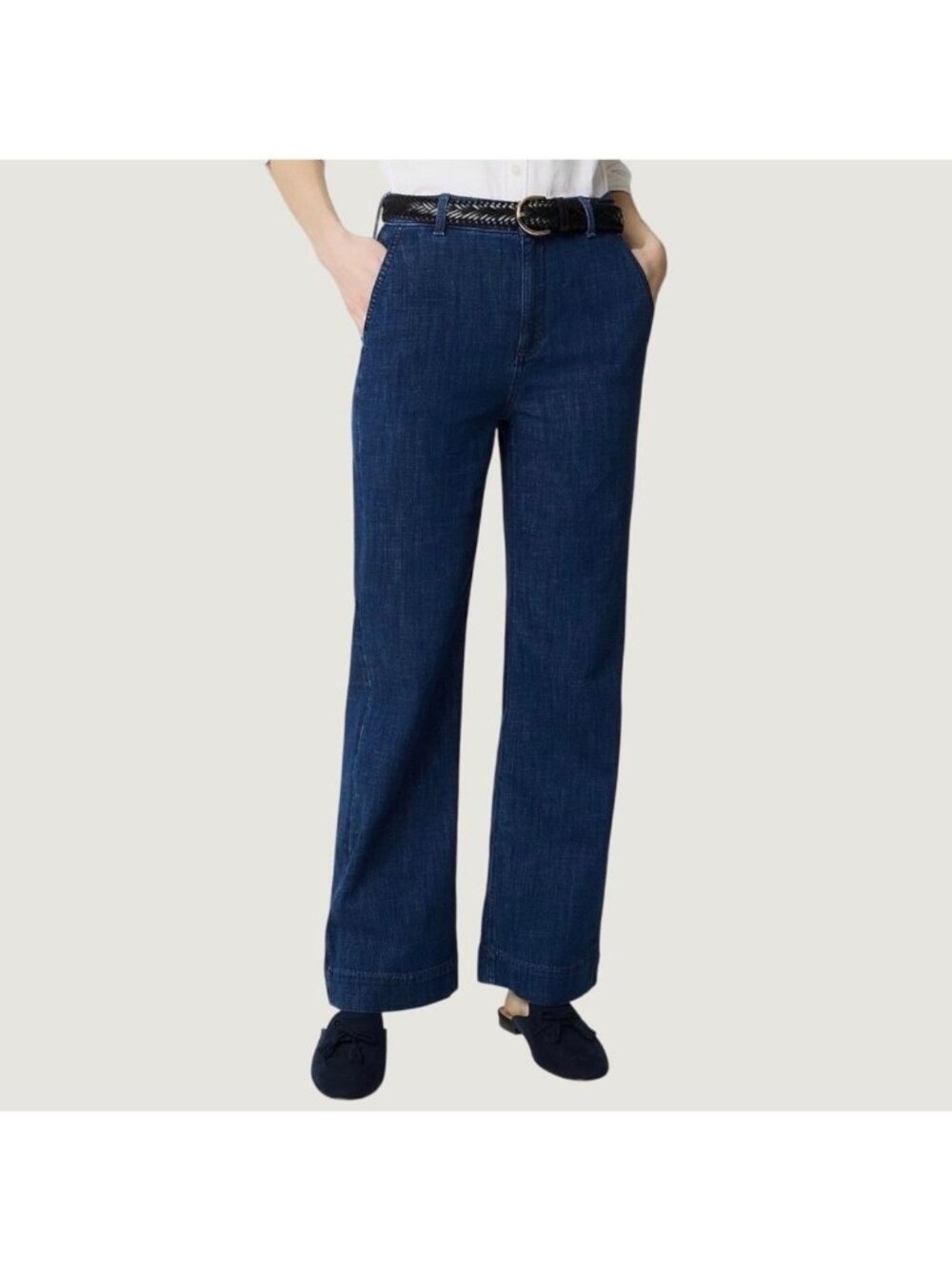 J. Crew High-Rise Trouser Jean Dark Wash Size 31 CL640 Fall 2025